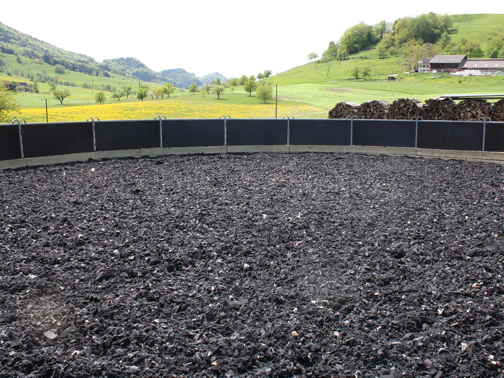 Unser grosszügiger Round Pen